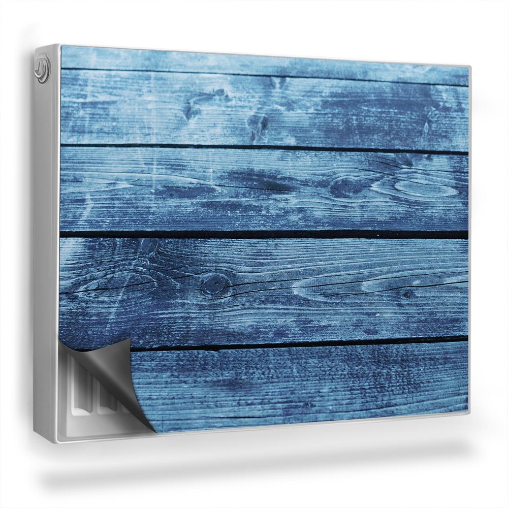 Magnetický kryt na radiátor Drevené poškodené dosky, studené farby