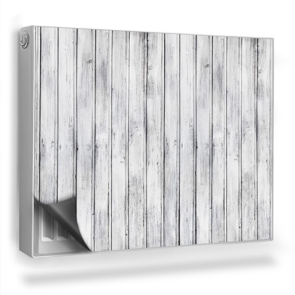 Magnetický kryt na radiátor Ľahké drevené dosky s textúrou a uzlami, vertikálne