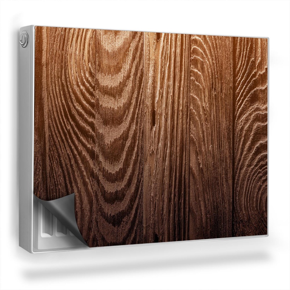 Dekoračný magnetický kryt na radiátor Vzorované dosky z kartónu, dekoratívne drevo