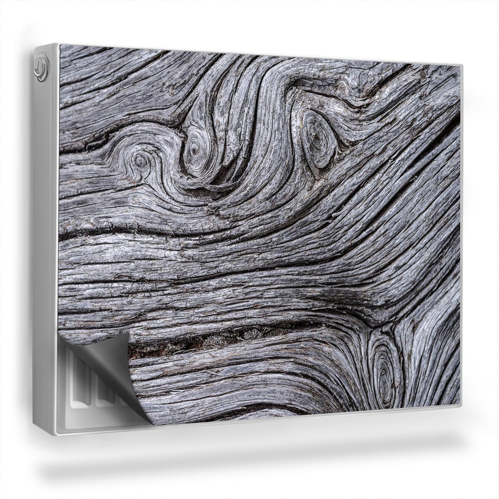 Dekoračný magnet na radiátor Detail starého dreva, uzlov a krúžkov