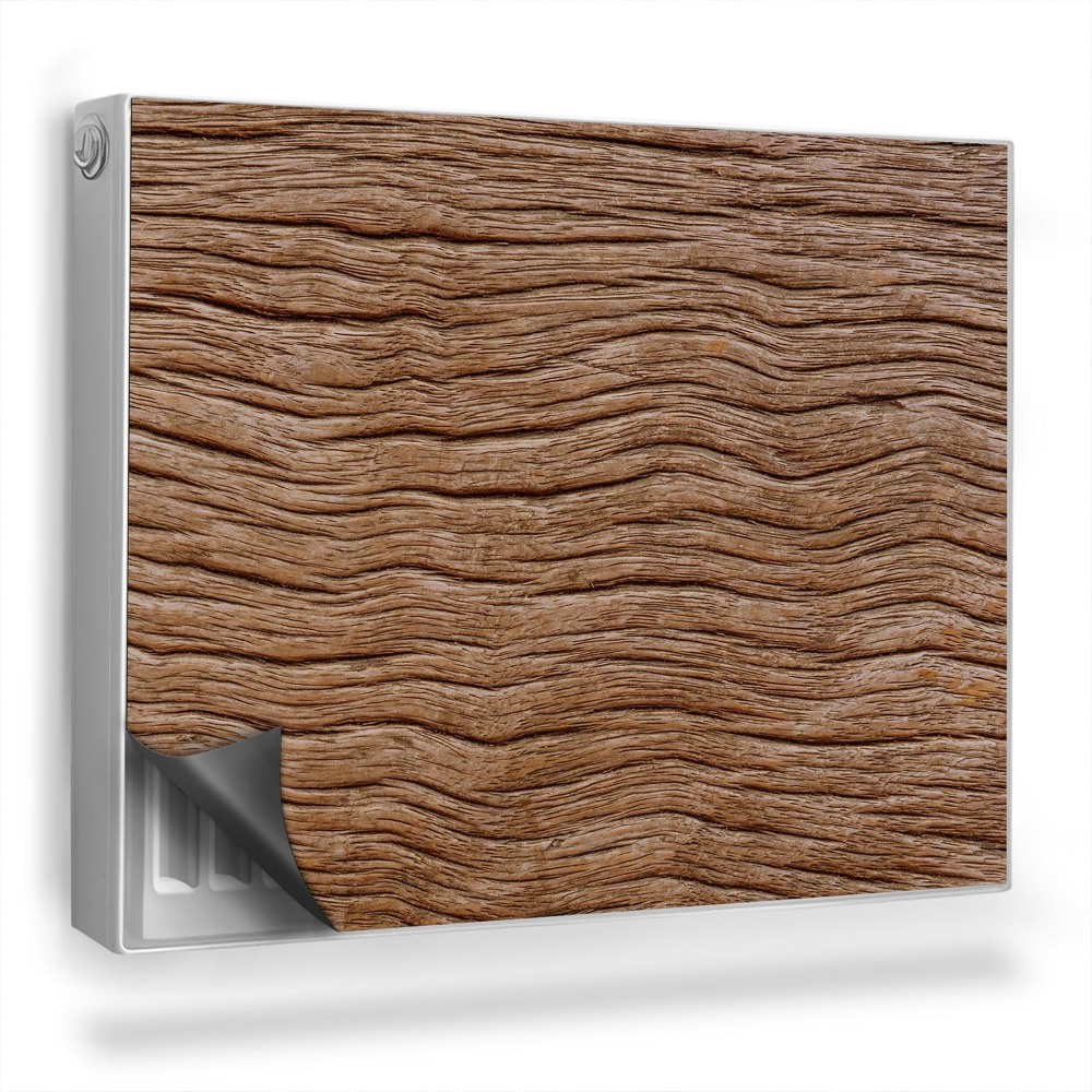 Dekoračný magnetický kryt na radiátor Detail dosky s textúrou prírodného dreva