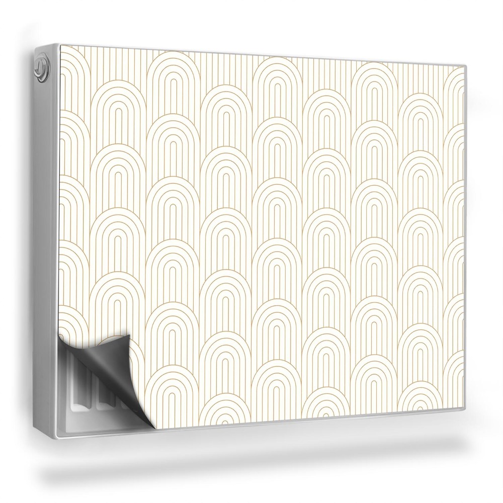 Dekoračný magnet na radiátor Geometrický svetlý vzor v štýle Artdeco