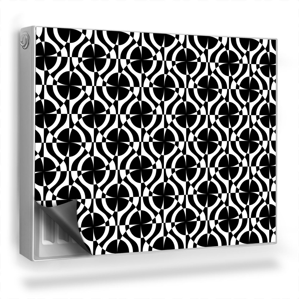 Magnetický kryt na radiátor Geometrický nepravidelný vzor, kruhy