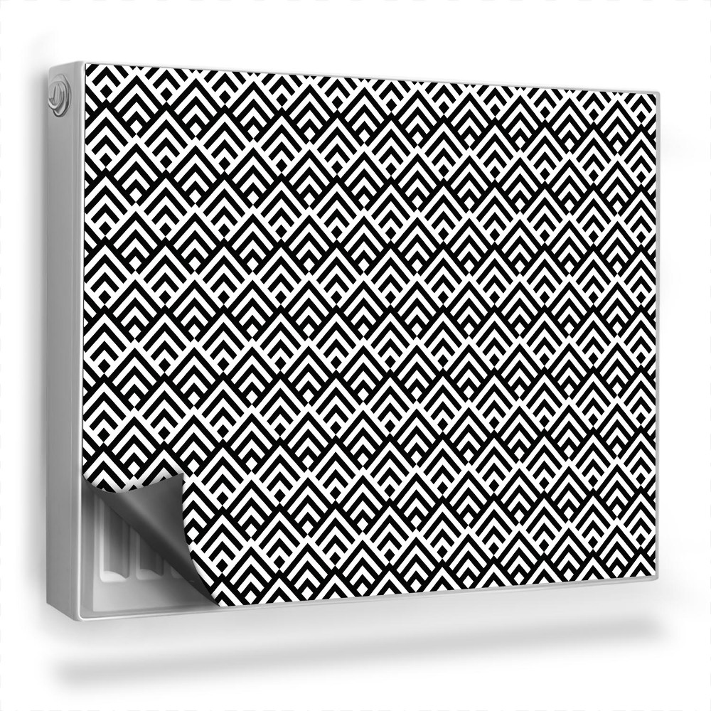 Dekoračný magnet na radiátor Geometrický, abstraktný vzor, štvorce