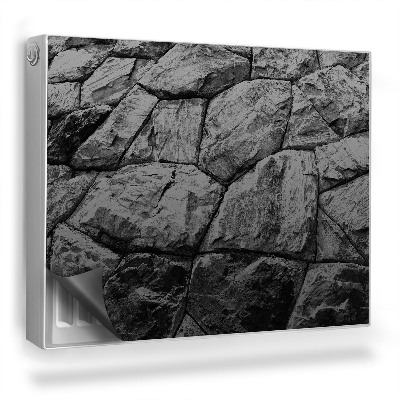 Magnetický kryt na radiátor Tmavý kamenný povrch