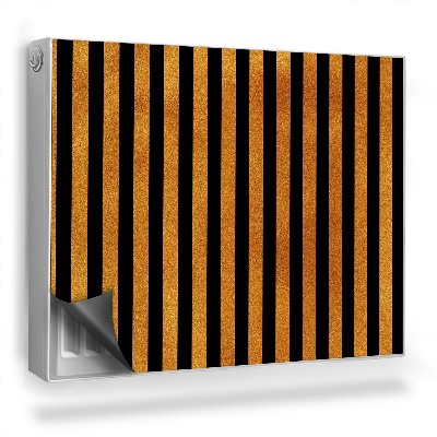 Magnetický kryt na radiátor Lamelový vzor, zvislé drevené lišty