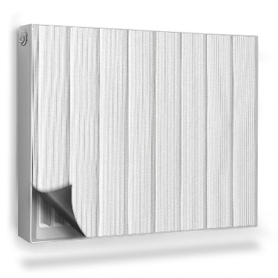 Dekoračný magnet na radiátor Biela lamelová textúra drevených dosiek