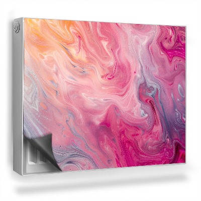 Dekoračný magnetický kryt na radiátor Miešanie farieb, jemné pastely