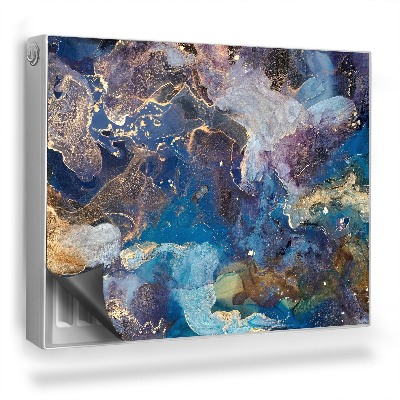 Dekoračný magnetický kryt na radiátor Miešanie farieb, abstraktné tvary