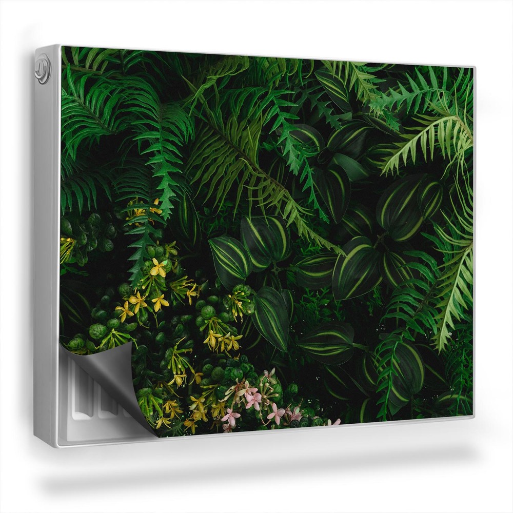 Magnetický kryt na radiátor Rastliny džungle paprade tmavé podnebie