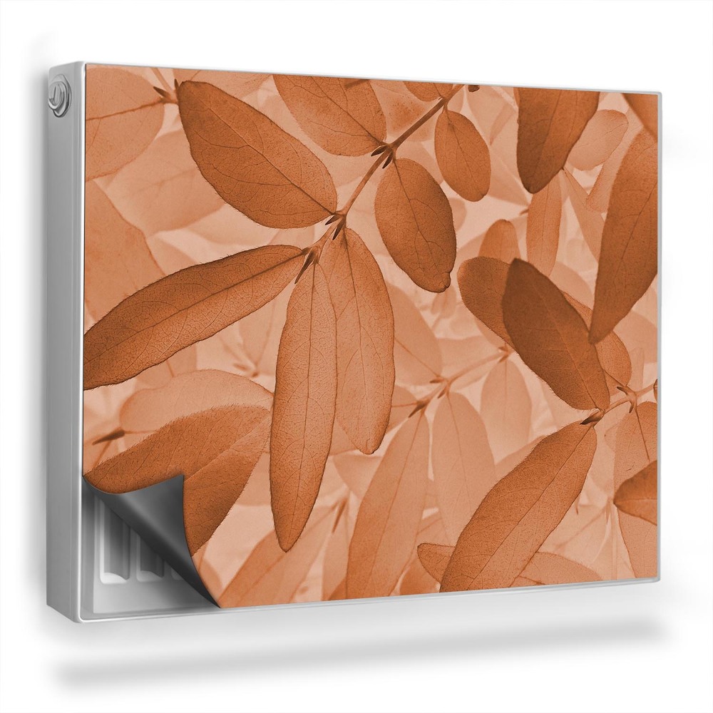 Dekoračný magnetický kryt na radiátor Zloženie rastlín vetvičky listy príroda