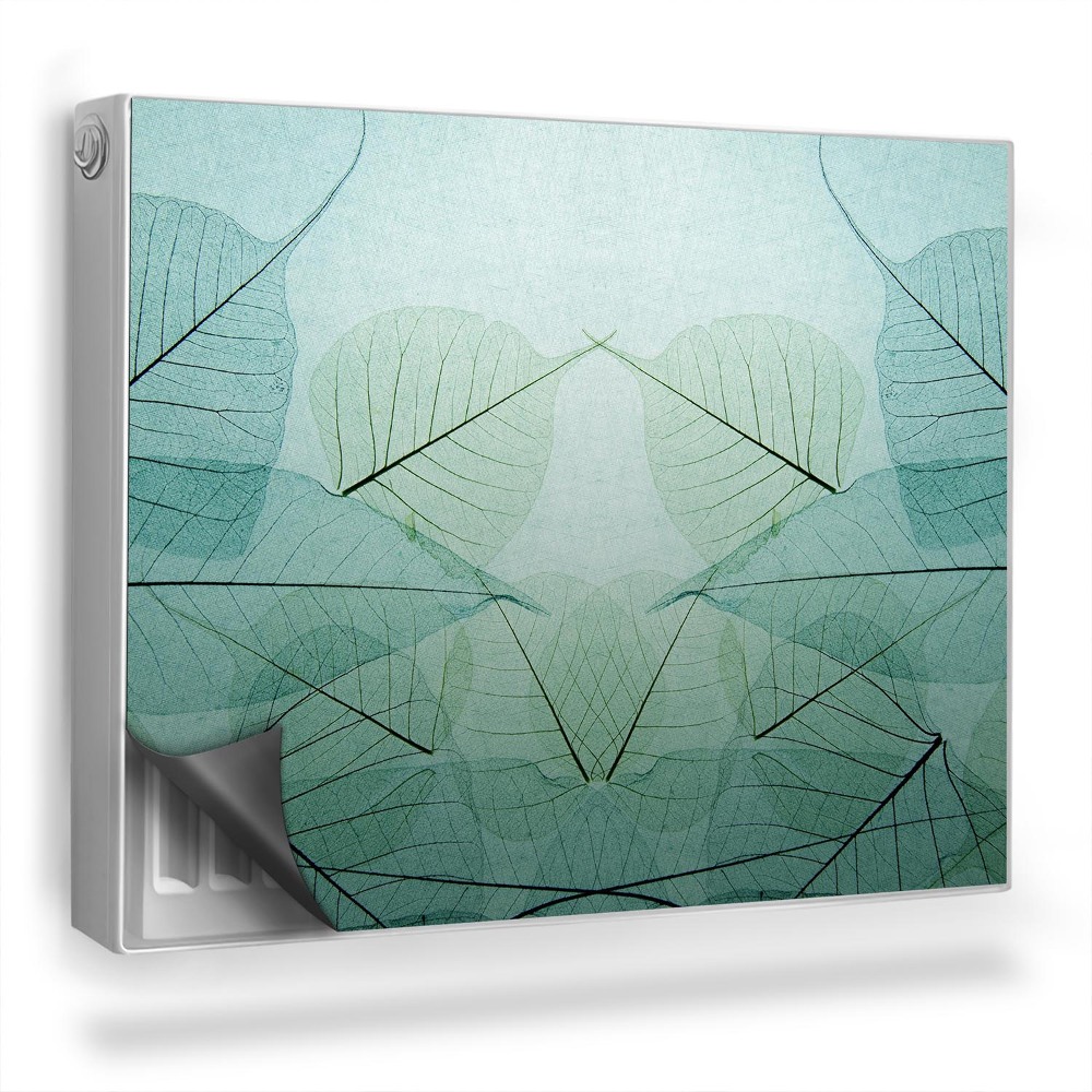 Dekoračný magnet na radiátor Detail prekrývajúcich sa listov