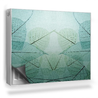 Dekoračný magnet na radiátor Detail prekrývajúcich sa listov