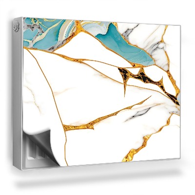 Magnetický kryt na radiátor Svetlý mramor s textúrovanými dekoráciami