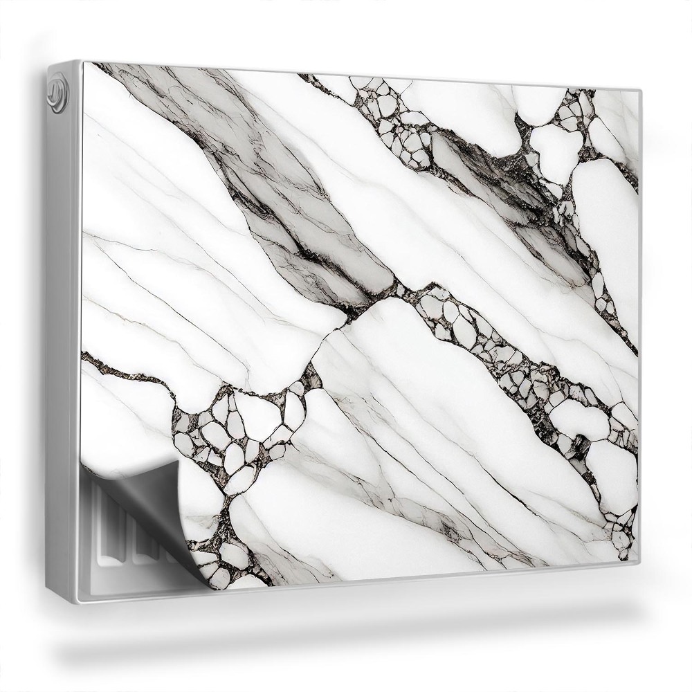 Magnetický kryt na radiátor Prasknutý mramor elegantný trendy kameň