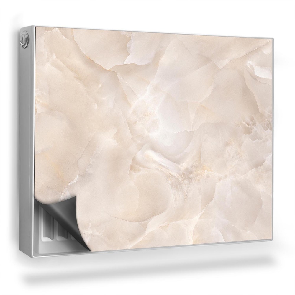 Dekoračný magnetický kryt na radiátor Elegantná mramorová doska s textúrou kameňa