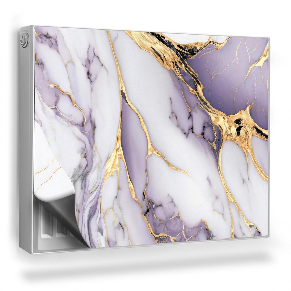 Dekoračný magnetický kryt na radiátor Pastelová mramorová textúra