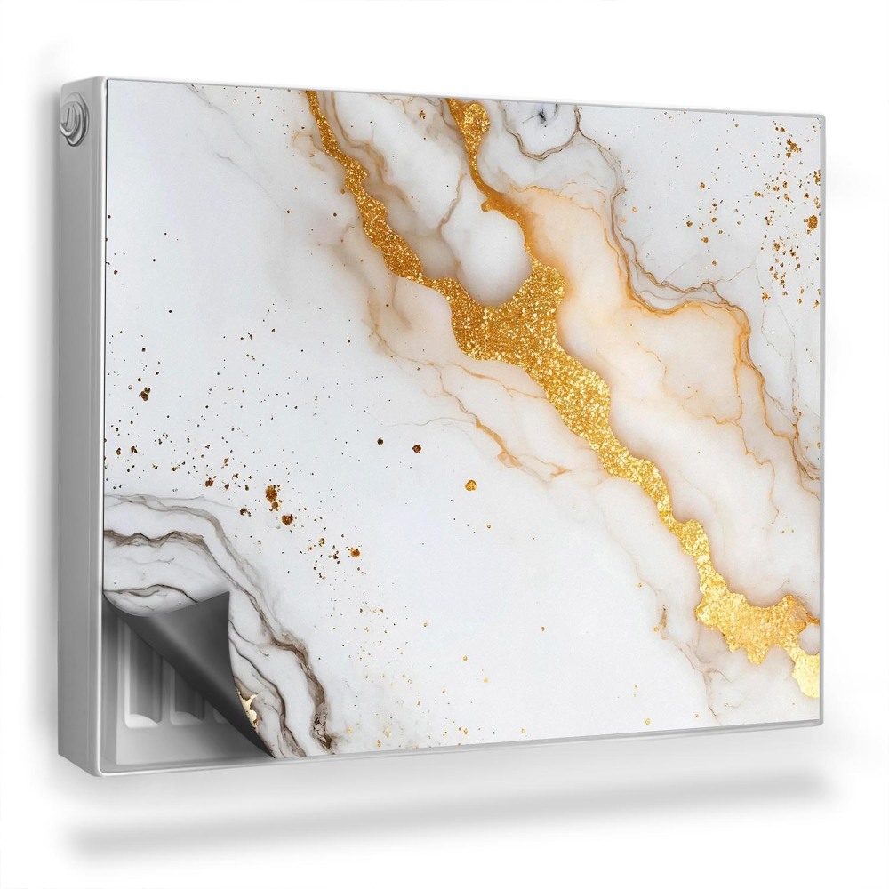 Magnetický kryt na radiátor zdobený mramorový štýlový kameň textúra