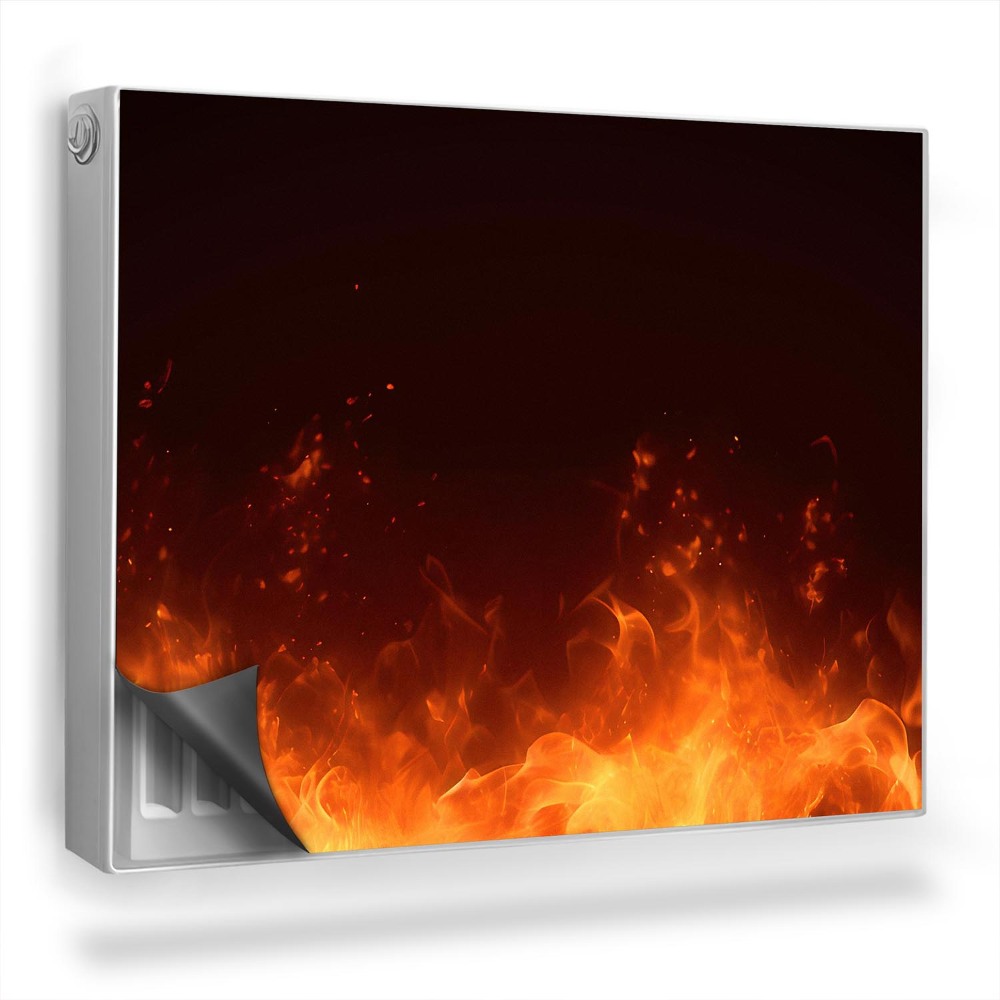 Magnetický kryt na radiátor Horiaci oheň, mocné sily prírody