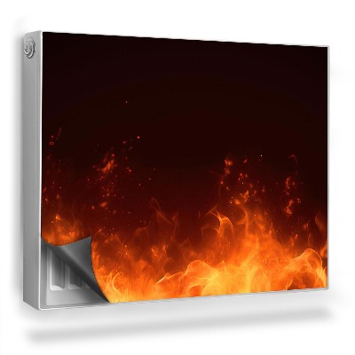 Magnetický kryt na radiátor Horiaci oheň, mocné sily prírody