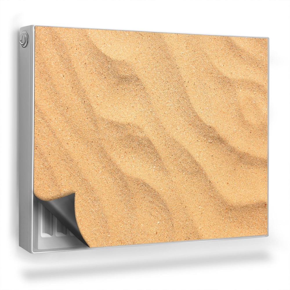 Magnetický kryt na radiátor Svetlý, mierne zvlnený piesok, teplé farby