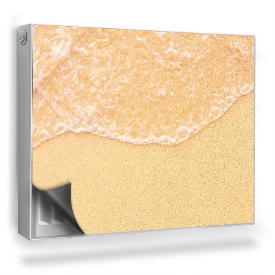 Dekoračný magnet na radiátor Ľahký piesok, priehľadná vodná vlna