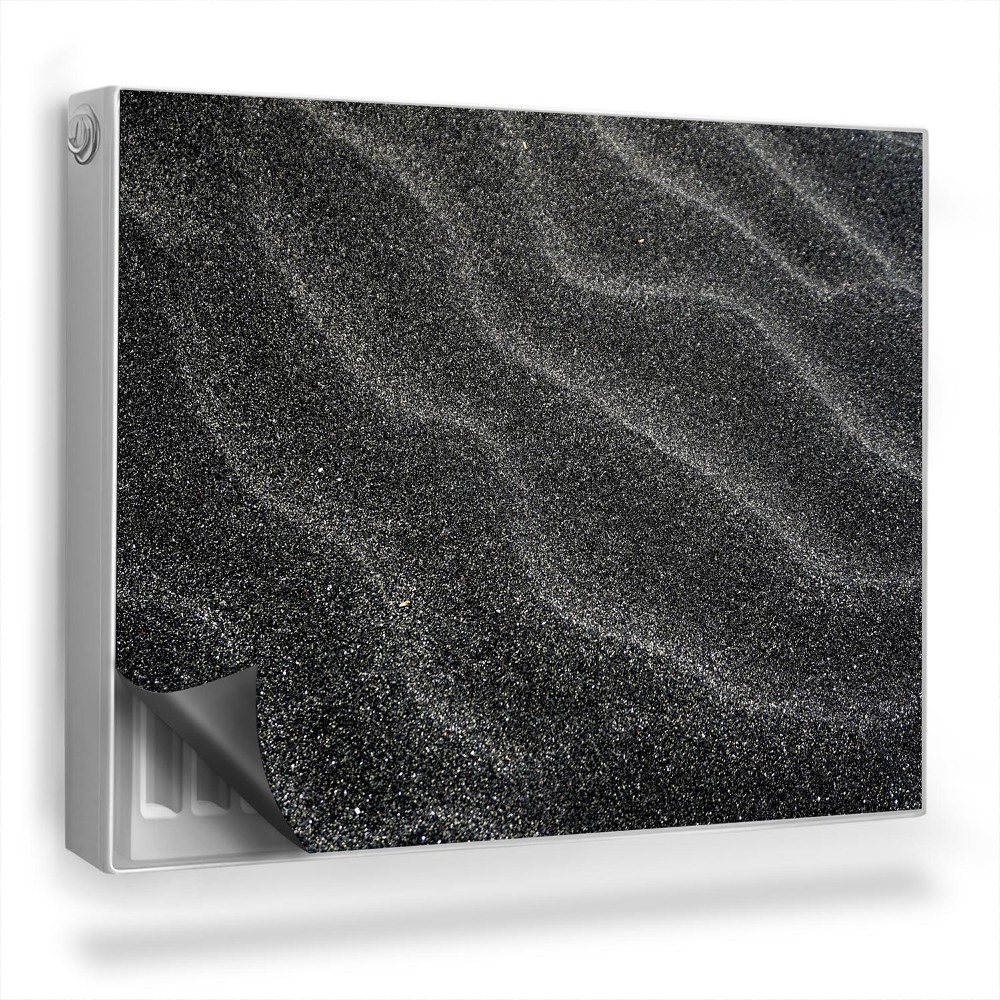 Dekoračný magnetický kryt na radiátor Čierny piesok, temná atmosféra