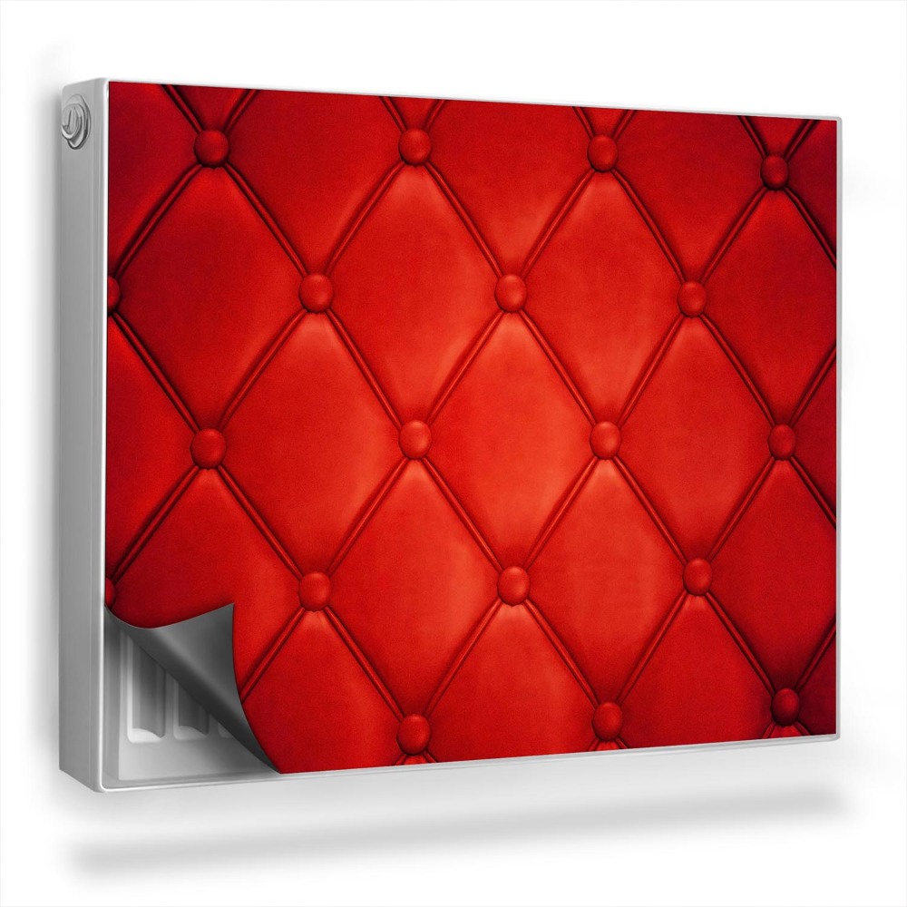 Dekoračný magnetický kryt na radiátor Prešívaná látka v štýle glamour textúry