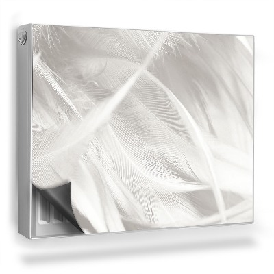 Magnetický kryt na radiátor Ľahké jemné pierka v boho štýle