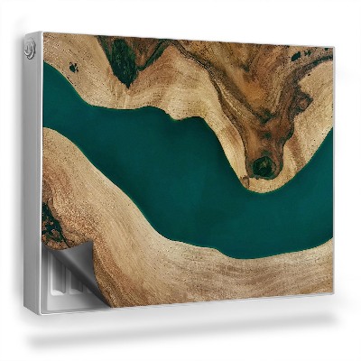 Dekoračný magnet na radiátor Prírodné drevo, číra textúra, živica