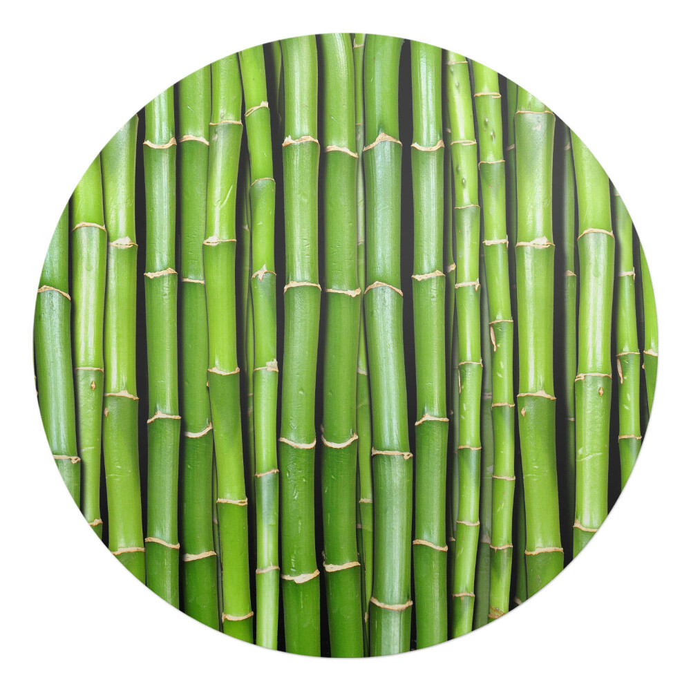 Podložka pod kolieskovú stoličku okrúhla Bambusový vzor