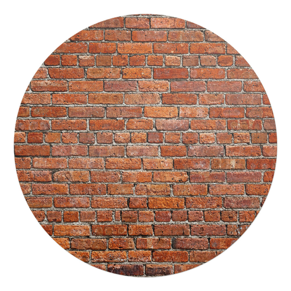 Podložka pod kolieskovú stoličku okrúhla Tehlová stena