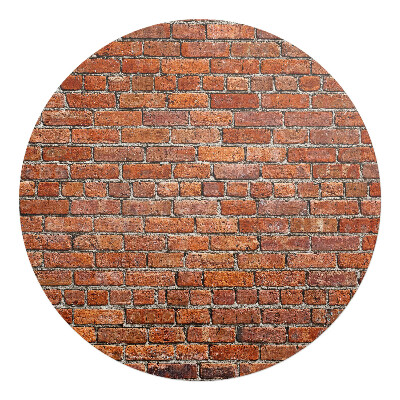Podložka pod kolieskovú stoličku okrúhla Tehlová stena