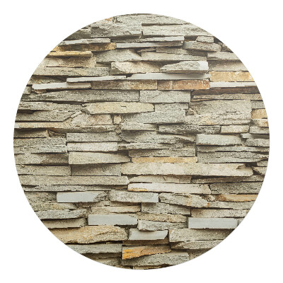 Podložka pod stoličku okrúhla Kamenný múr