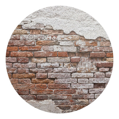 Podložka pod kolieskovú stoličku okrúhla Odkrytá tehla