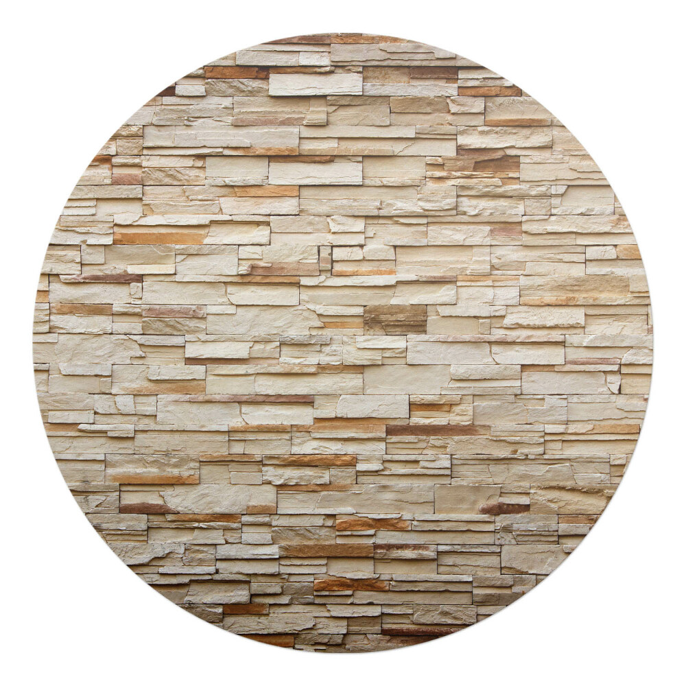 Podložka pod kolieskovú stoličku okrúhla Kamenný múr