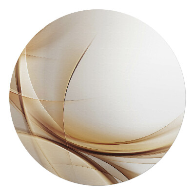 Podložka pod kolieskovú stoličku okrúhla Jemné línie abstrakcie