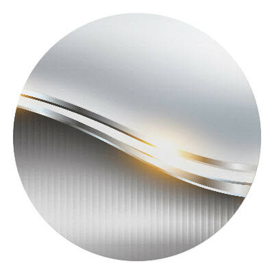 Podložka pod stoličku na kolieskach okrúhla Vlnité čiary a pruhy