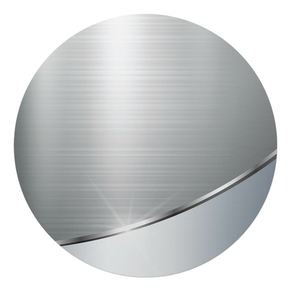 Podložka pod kolieskovú stoličku okrúhla Kovová textúra