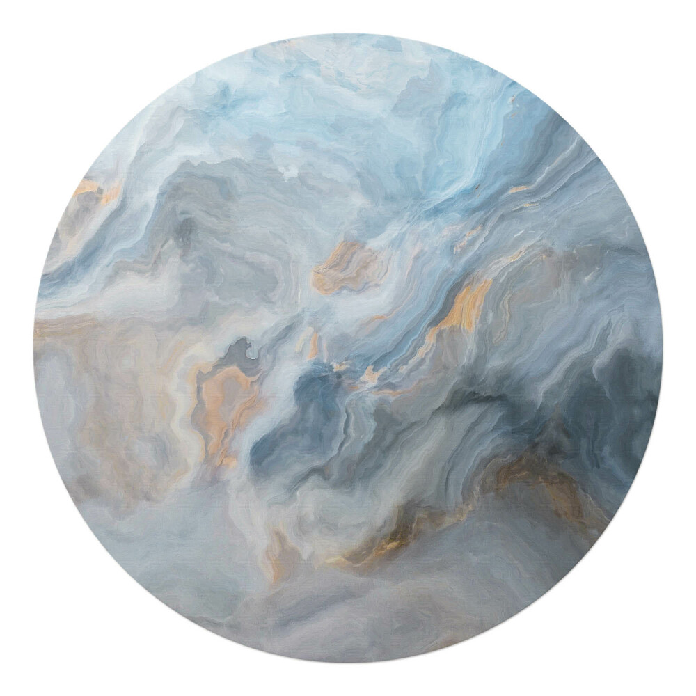 Podložka pod stoličku okrúhla Abstraktné vlny