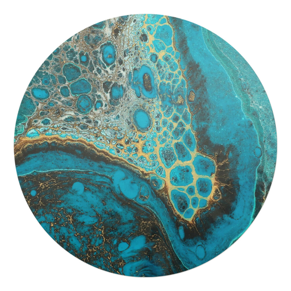 Podložka pod kolieskovú stoličku okrúhla Abstraktná textúra