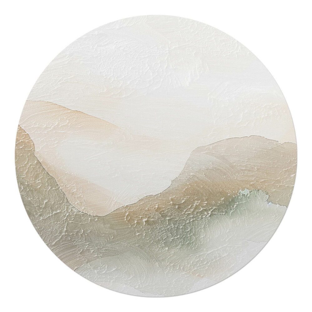 Podložka pod kolieskovú stoličku okrúhla Jemná abstrakcia