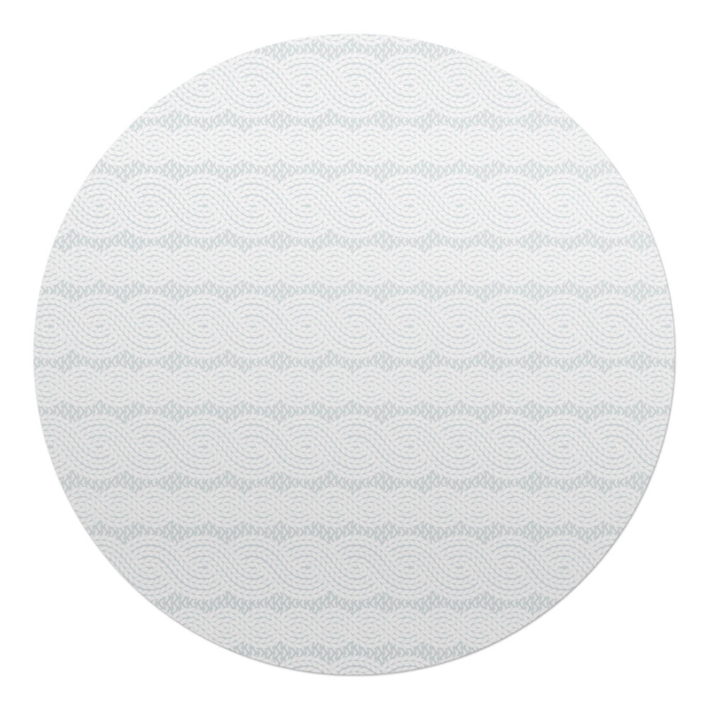 Podložka pod kolieskovú stoličku okrúhla Vlnité retro línie