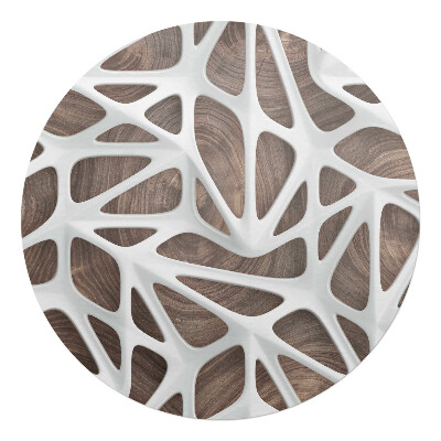 Podložka pod stoličku na kolieskach okrúhla Prelamovaná štruktúra