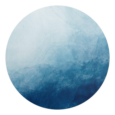 Podložka pod stoličku okrúhla Vodná abstrakcia