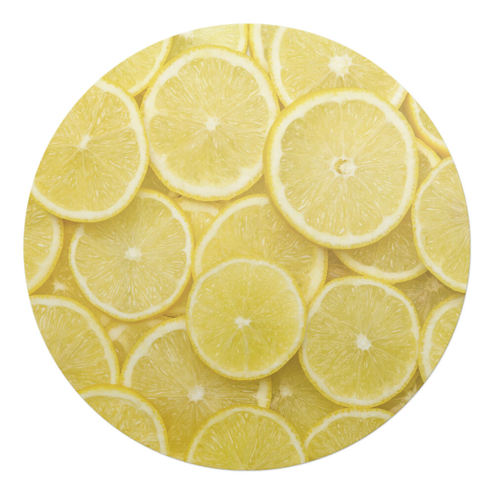 Podložka pod kolieskovú stoličku okrúhla Plátky citrusov