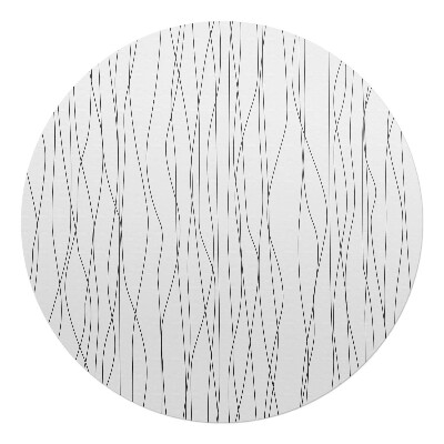 Podložka pod stoličku na kolieskach okrúhla Vlnité čiary