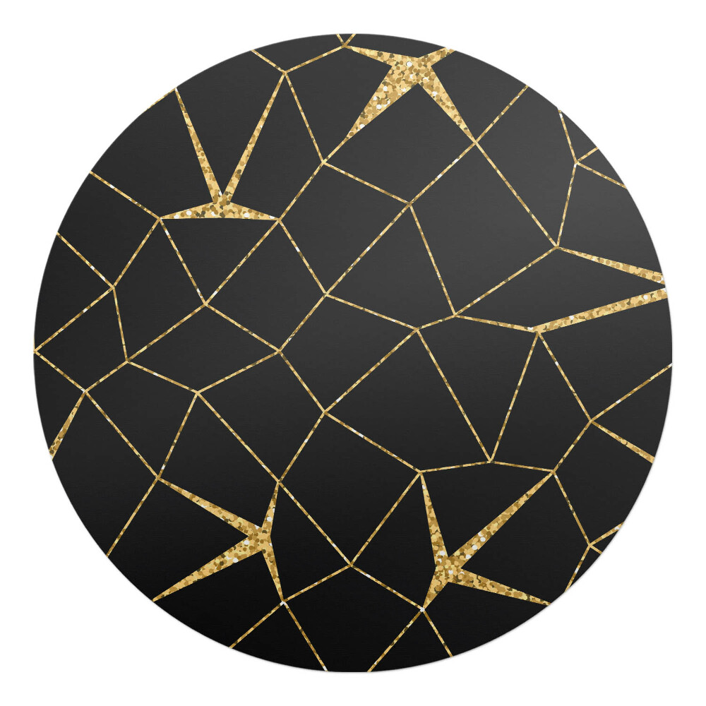 Podložka pod kolieskovú stoličku okrúhla Geometrický čiarový vzor