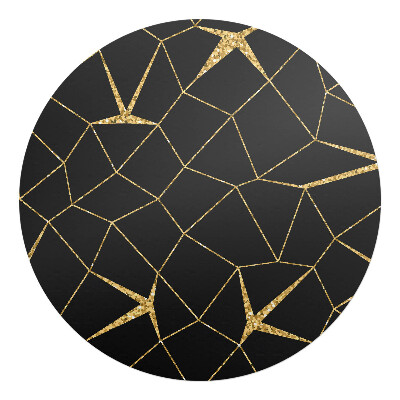 Podložka pod kolieskovú stoličku okrúhla Geometrický čiarový vzor