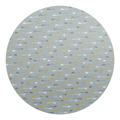 Podložka pod stoličku na kolieskach okrúhla Šípky v riadkoch